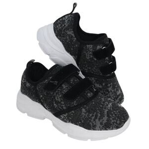 EIGHT KM European Designer Boys/Girls Pre-owned Gray/Black Sneakers - sz. 13C